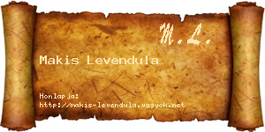 Makis Levendula névjegykártya